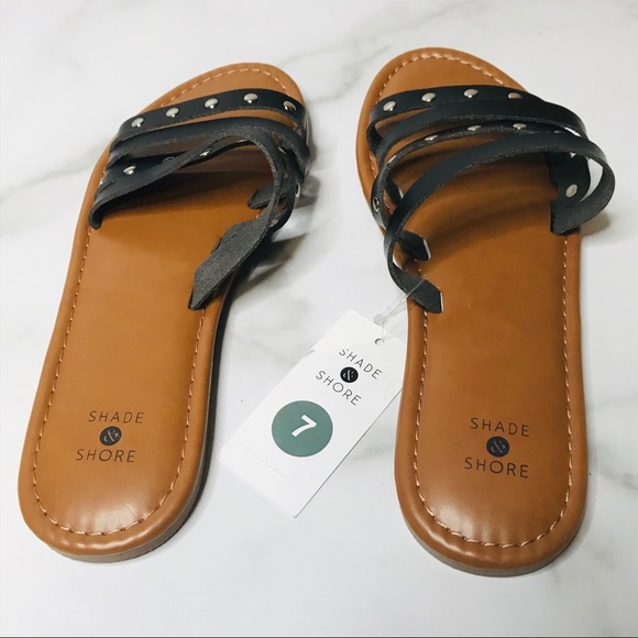 Shade & Shore Shoes Shade Shore Size 7 Slide On Studded Sandals